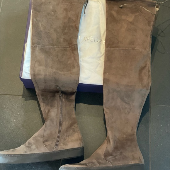 NIB Stuart Weitzman “playtime” over the knee suede boots sz10 - Picture 2 of 9